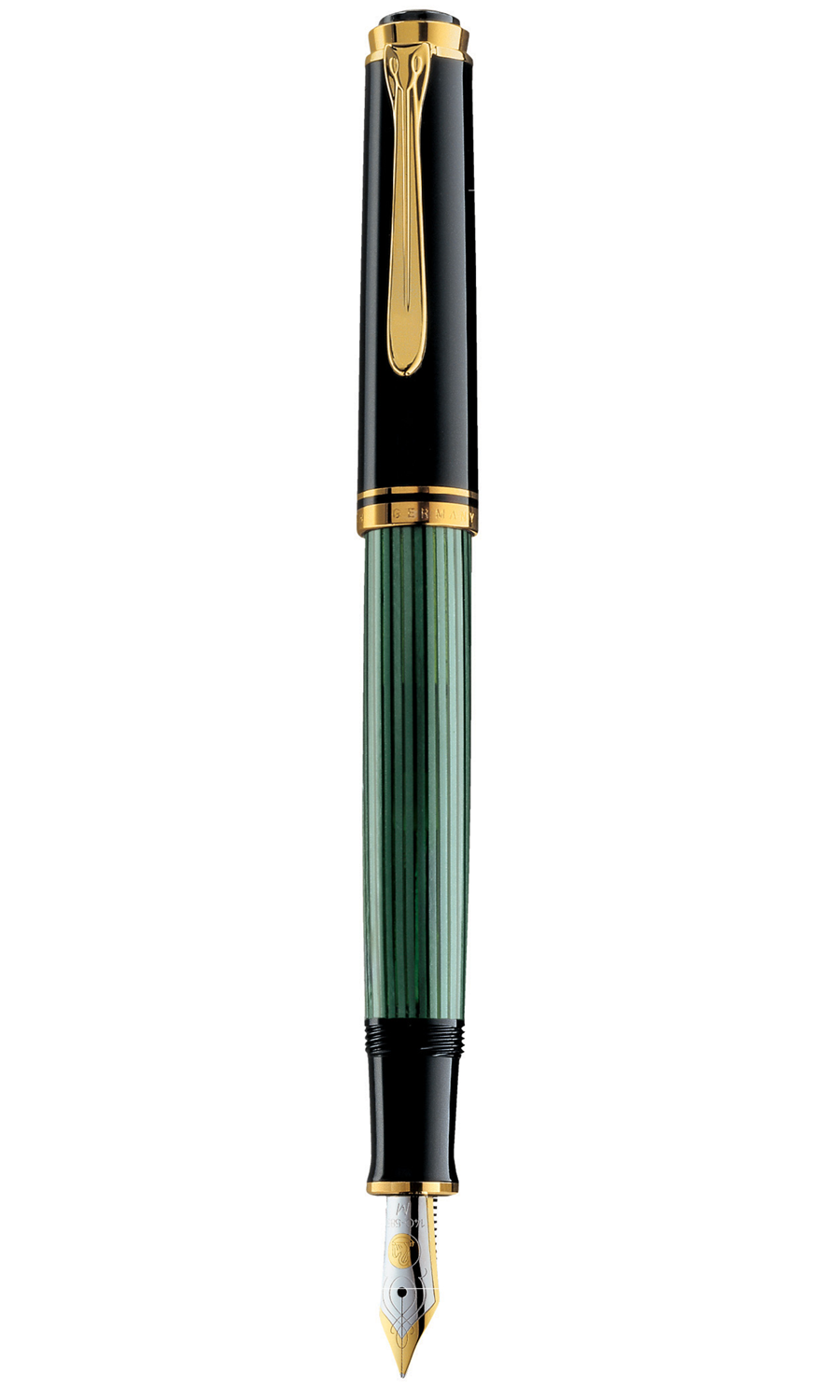 M400 Fine Black/Green Fountain Pen