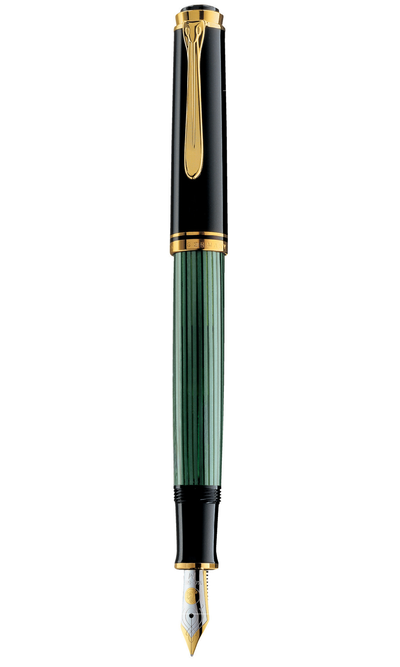 M400 Broad Black/Green Fountain Pen