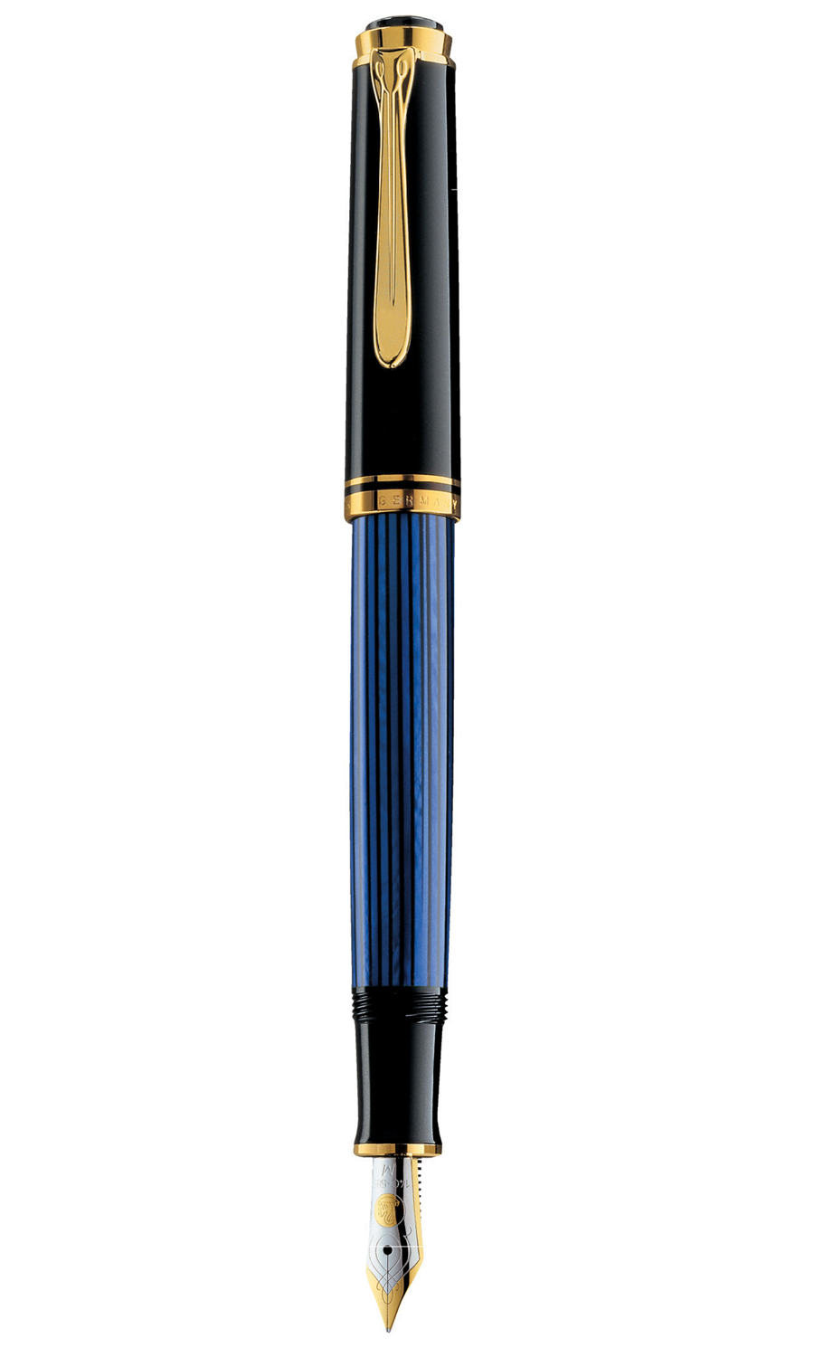 M400 Broad Black/Blue Fountain Pen