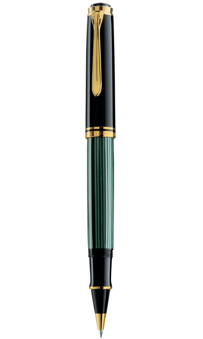 R800 Black/Green Rollerball Pen