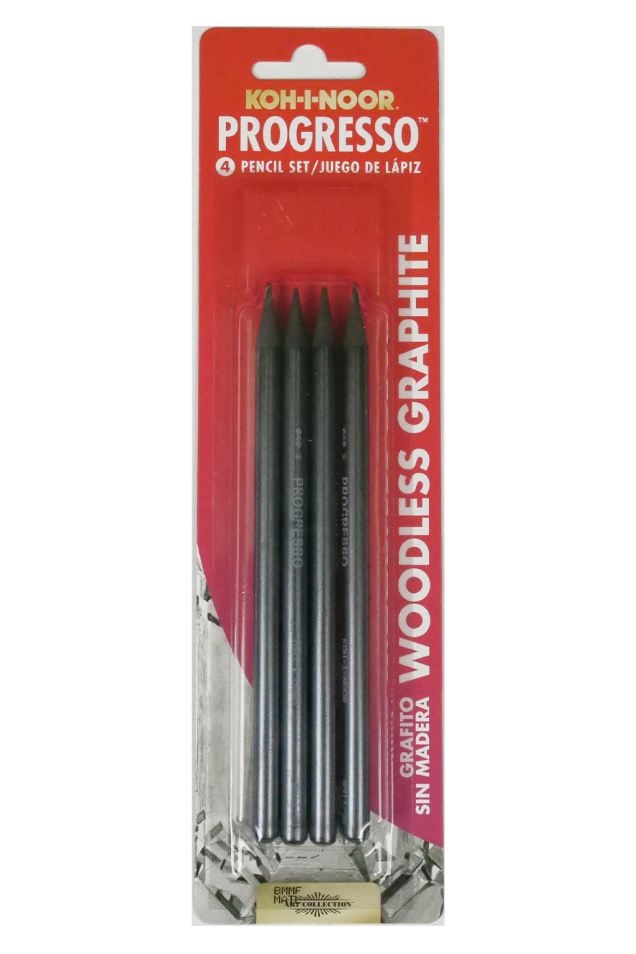 Koh-I-Noor Progresso 6B - Crayons Graphite Sans Bois Boîte De 12 - Dessin Artistique