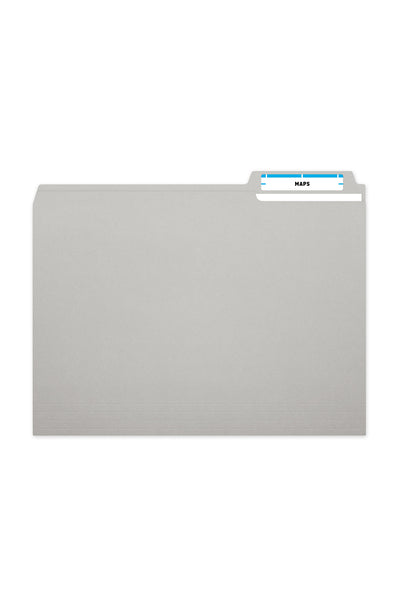 Laser/Ink Jet Light Blue File Folder Labels, 2/3" x 3-7/16", 30/Sheet, 1500 Labels/Bx