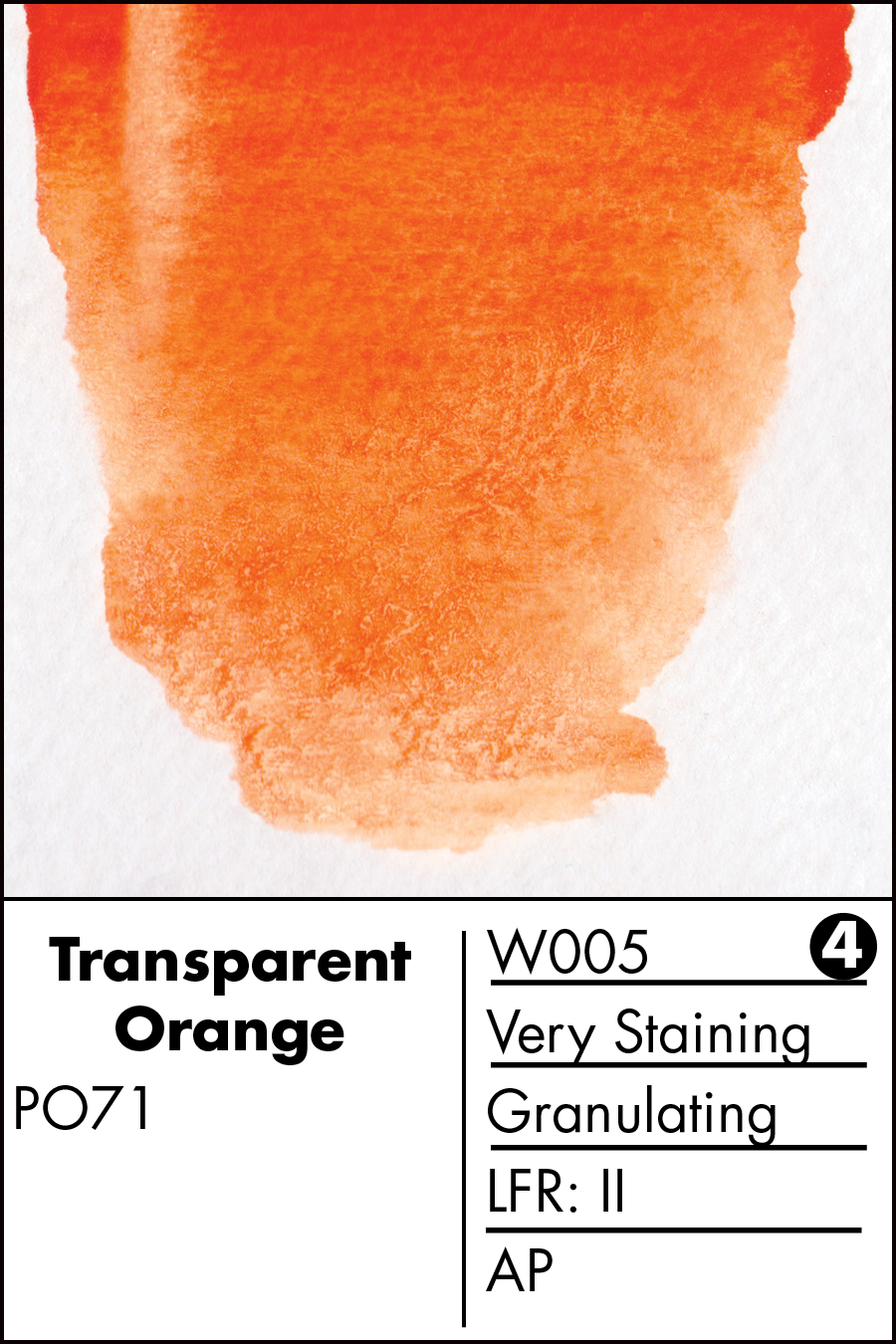 Transparent Orange W005