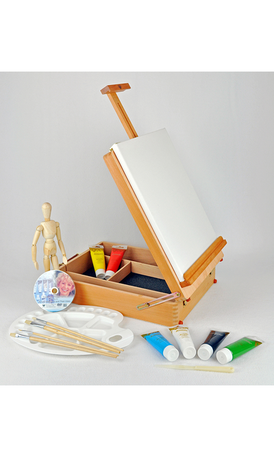 LinaLife 10 Pack Mini Wood Display Easel (5 Inch) Wooden Artist
