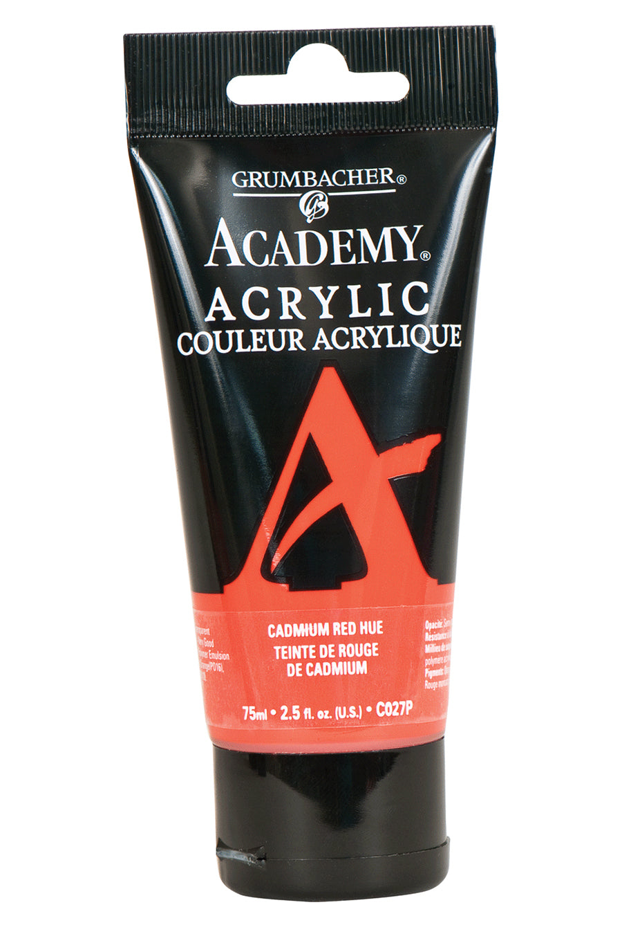 AcademyU+00AE Acrylic Cadmium Red Light Hue 75 ml.