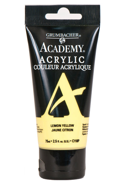 AcademyU+00AE Acrylic Lemon Yellow 75 ml.