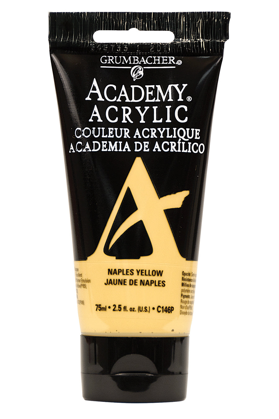 AcademyU+00AE Acrylic Yellow Ochre Hue 75 ml.