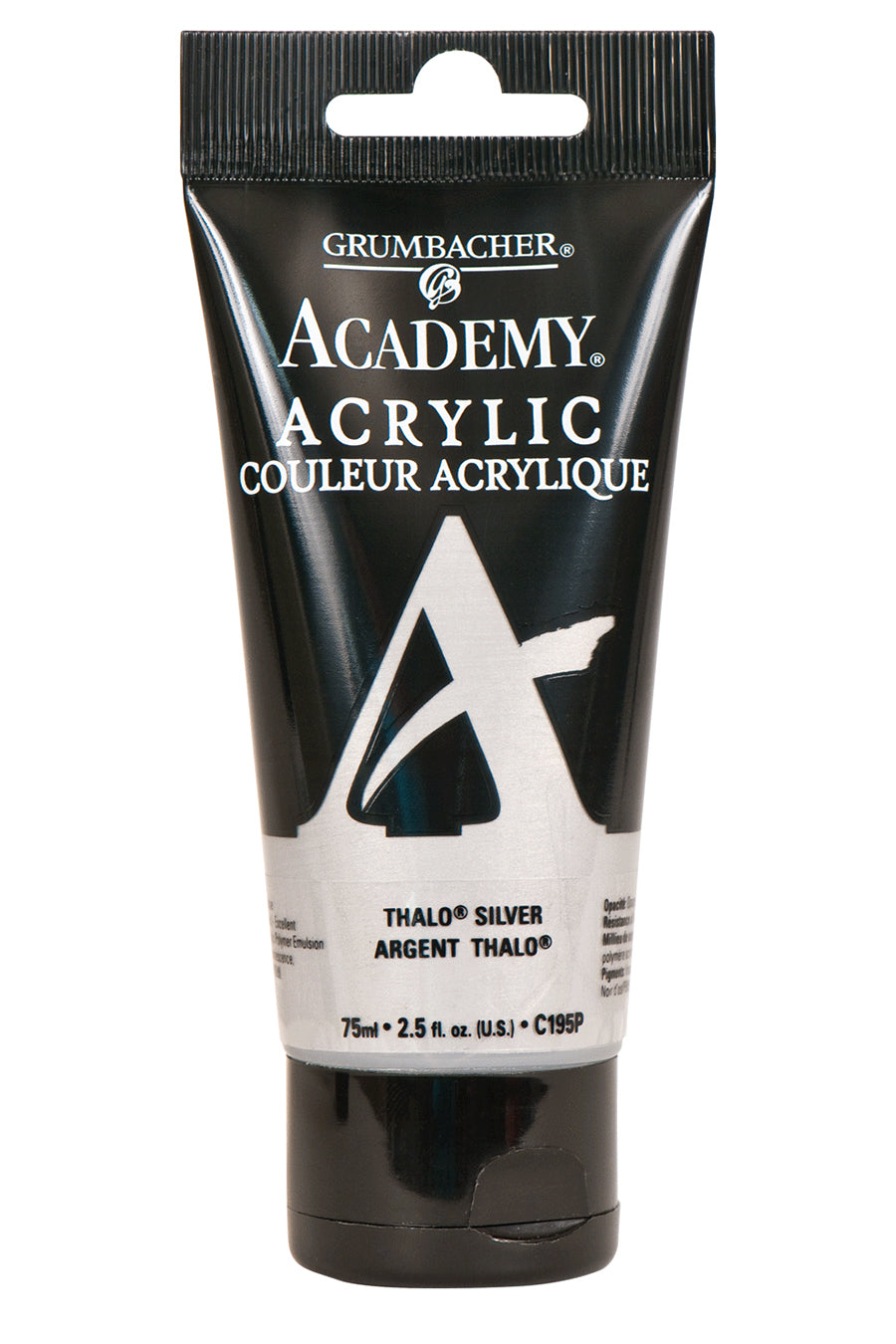 AcademyU+00AE Acrylic Thalo Silver 75 ml.