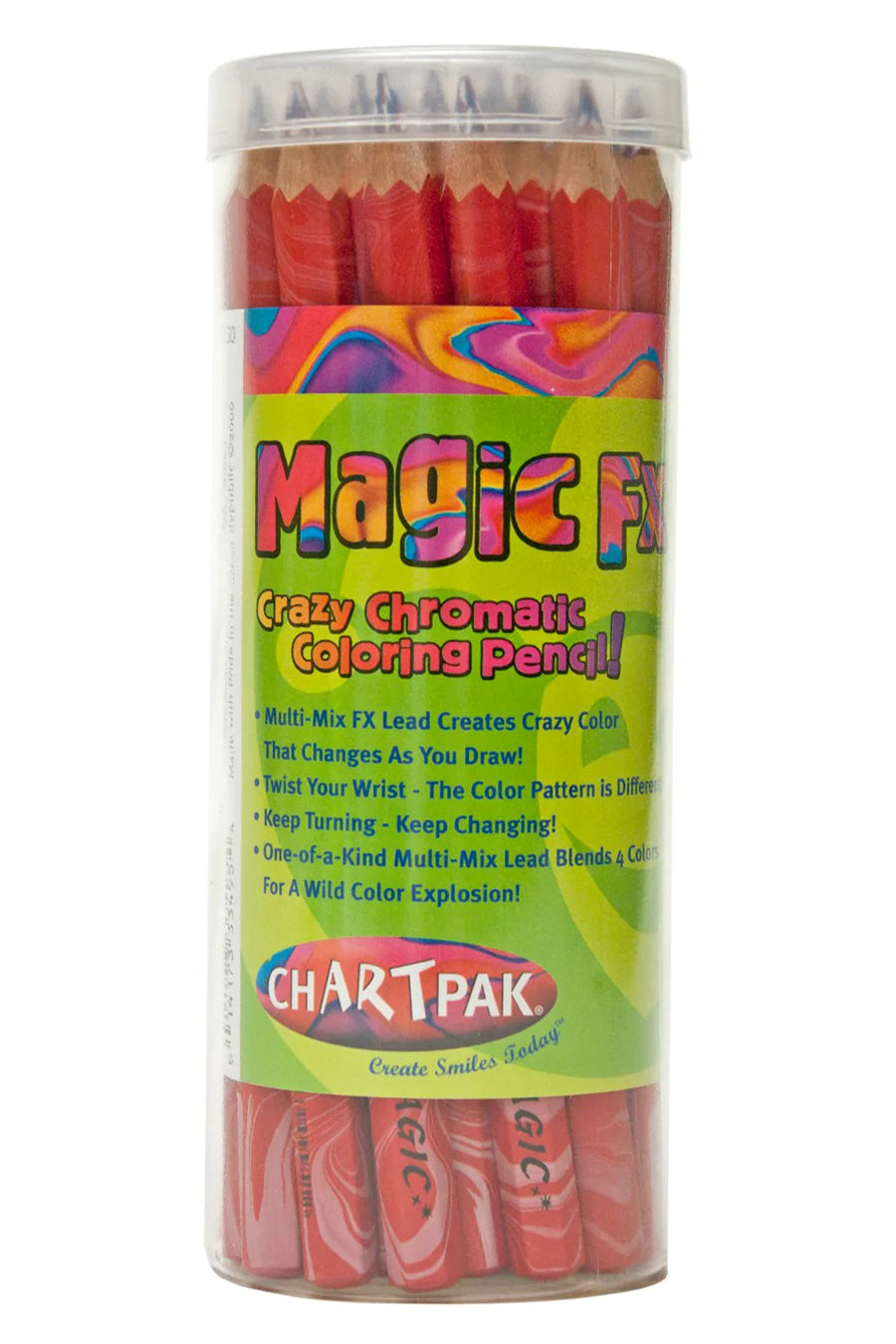 Koh-I-Noor Magic FX Pencils, 5-Pack - Original, Tropical, Neon, America and  Fire (FA3405.5BC)