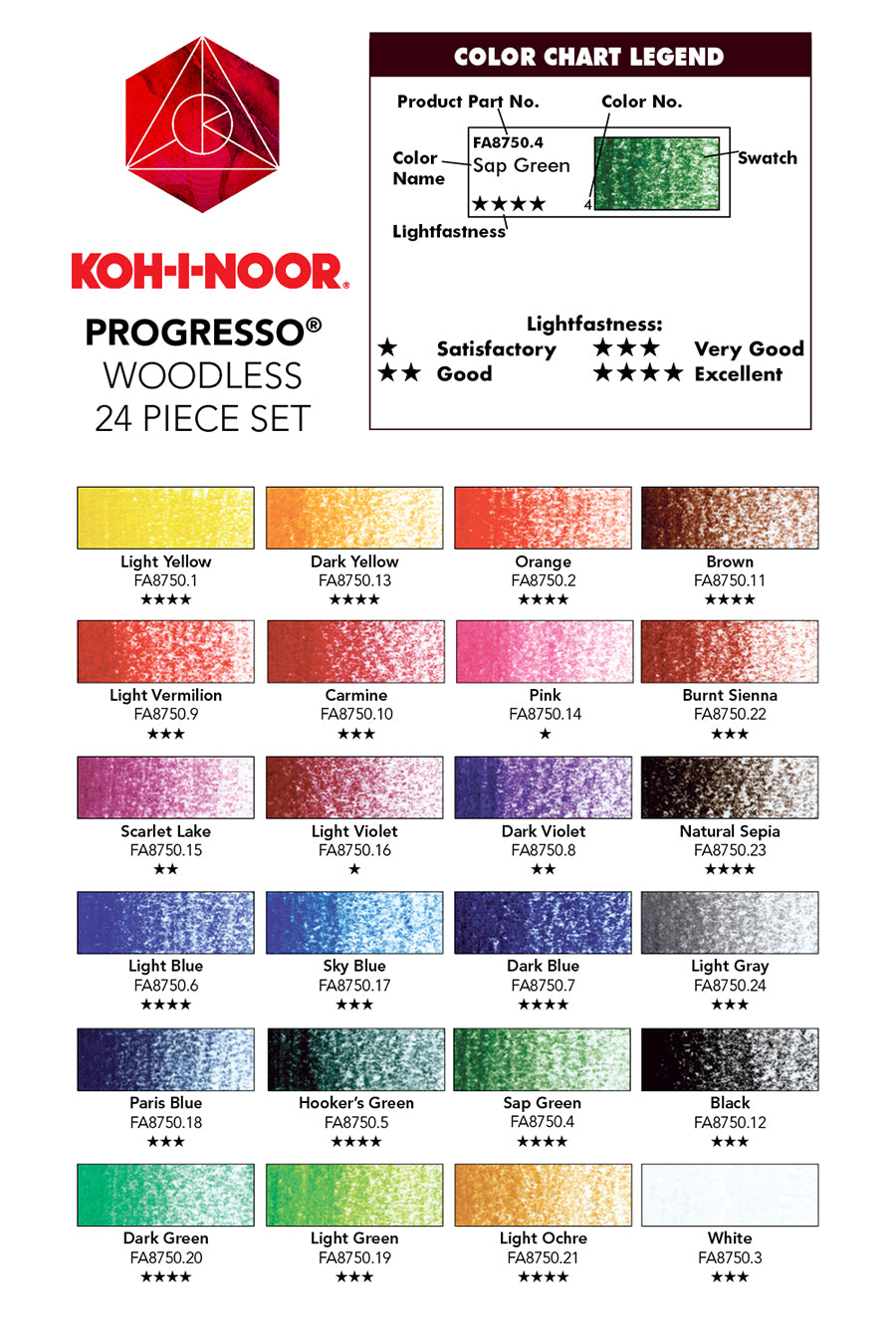 Koh-I-Noor Woodless Colored Pencil Sets – ARCH Art Supplies