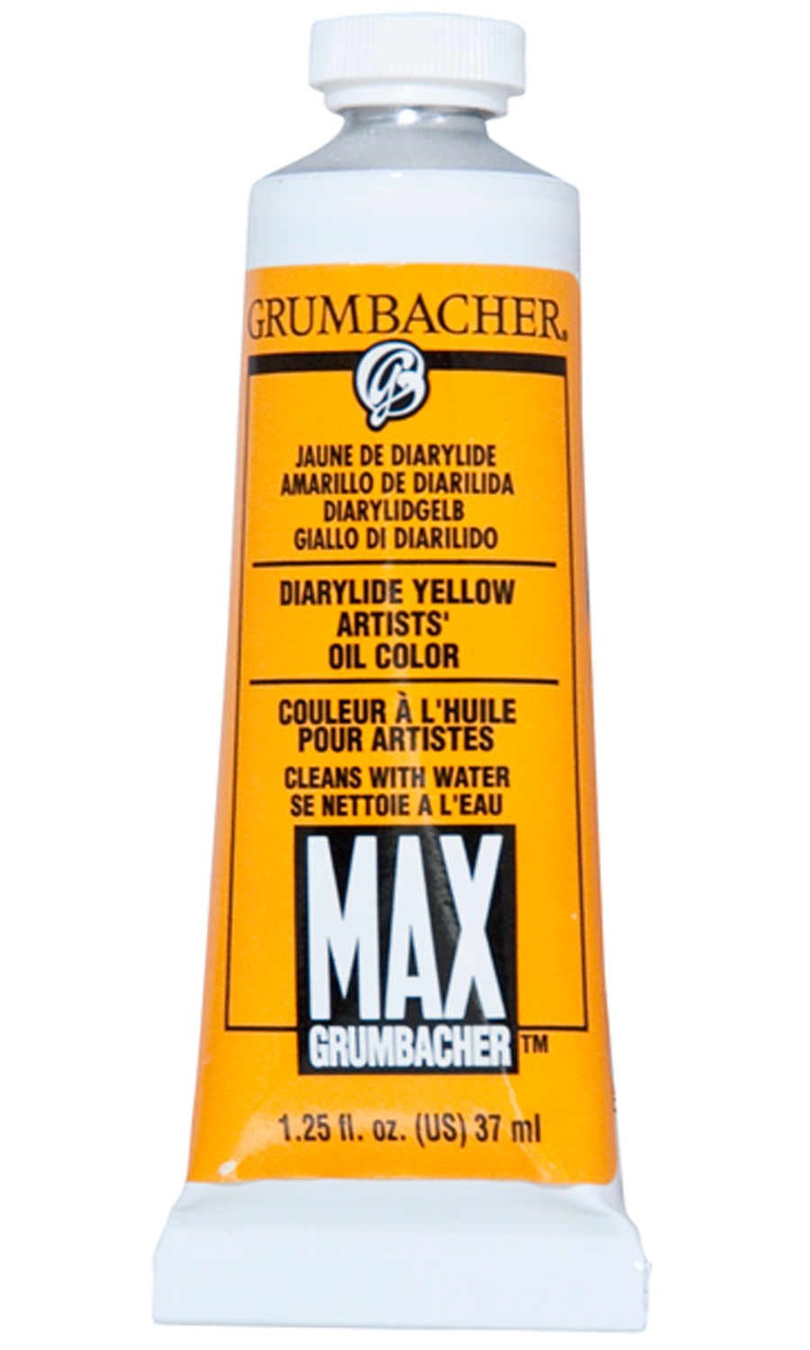 MAXU+00AE Water Mixable Oil Diarylide Yellow 37 ml.