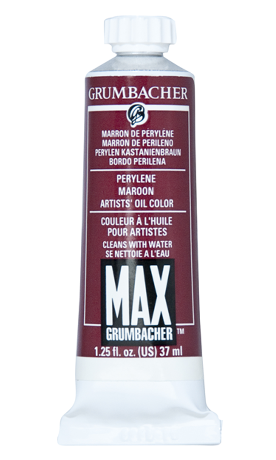 MAXU+00AE Water Mixable Oil Perylene Maroon 37 ml.