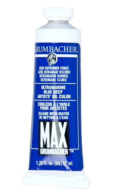 MAXU+00AE Water Mixable Oil Ultramarine Blue Deep 37 ml.