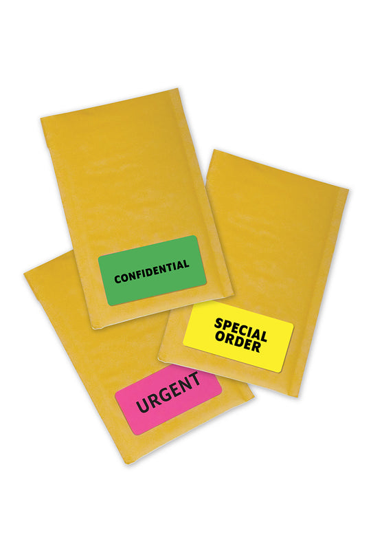 Laser Assorted Neon Labels, 2