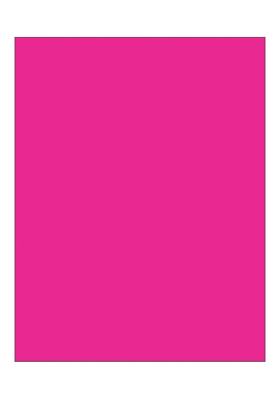 Laser Pink Neon Labels, 8-1/2" x 11", 1/Sheet, 25 Sheets/Pk