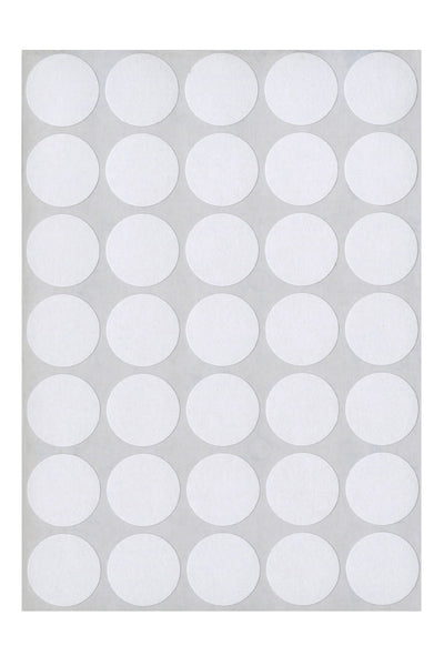 White Multi-Purpose Labels, 3/4" Dia., Round, 1000/Bx