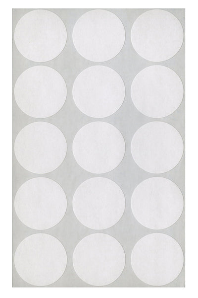 White Multi-Purpose Labels, 1-1/4" Dia., Round, 500/Bx