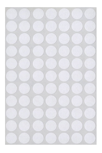 White Multi-Purpose Labels, 1/2 Dia., Round, 1000/Bx