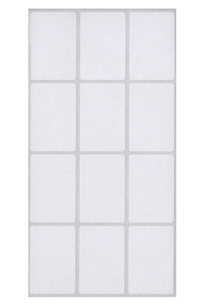 White Multi-Purpose Labels, 1" x 1-1-1/2", Rectangle, 500/Bx