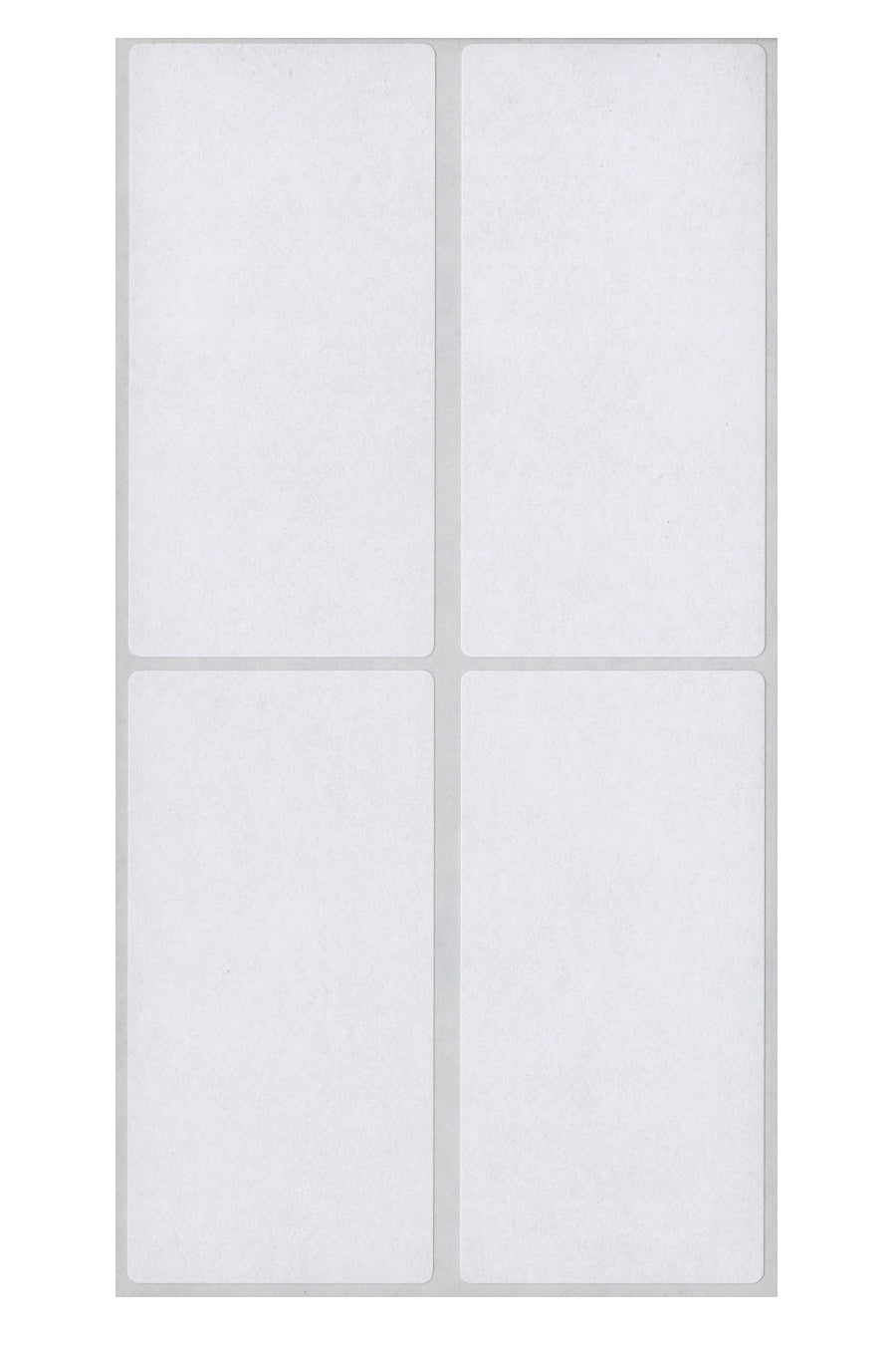 White Multi-Purpose Labels, 1-1/2" x 3", Rectangle, 160/Bx
