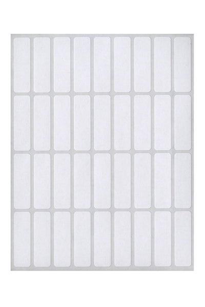 White Multi-Purpose Labels, 3/8" x 1-1/4", Rectangle, 1000/Bx