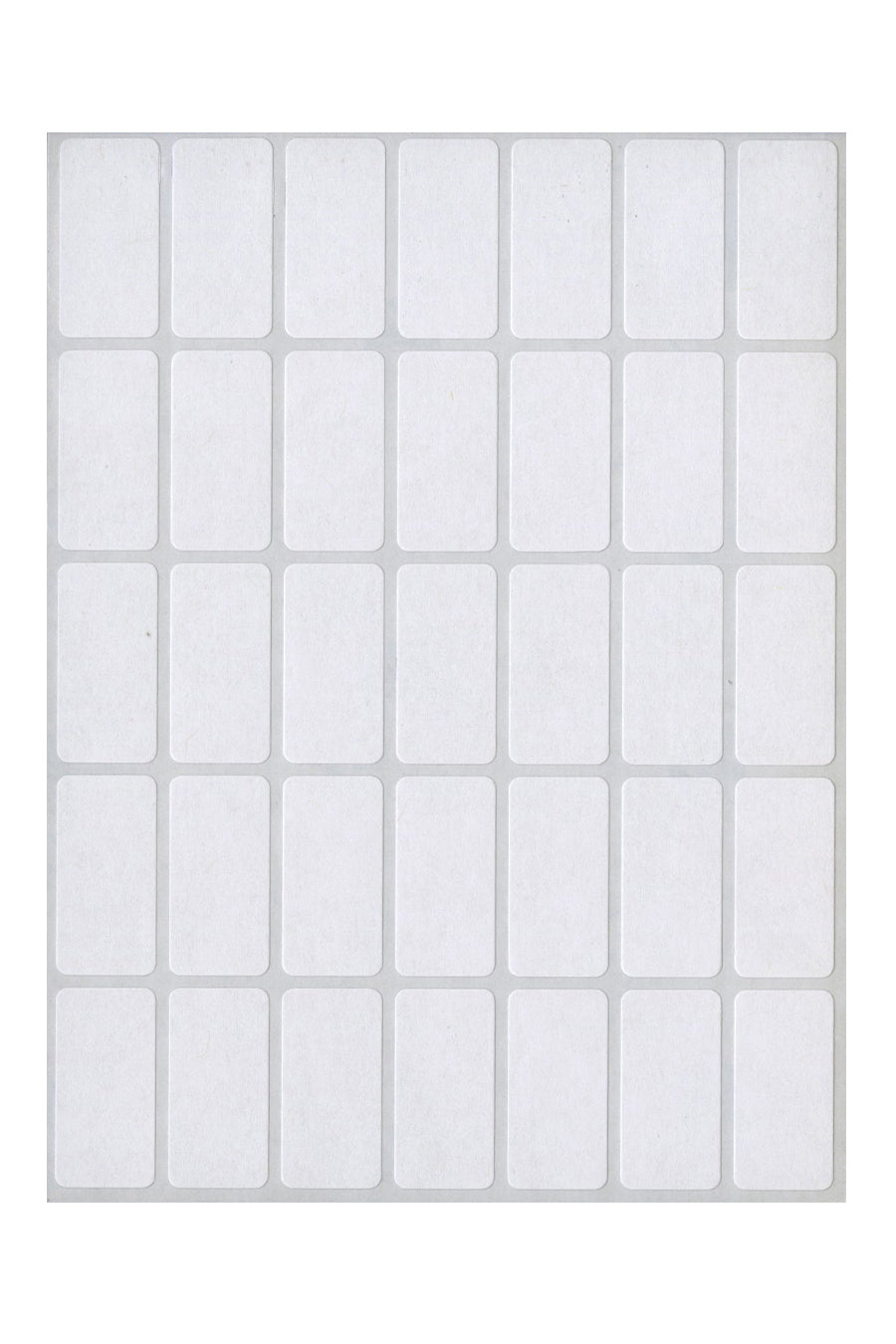 White Multi-Purpose Labels, 1/2" x 1", Rectangle, 1000/Bx