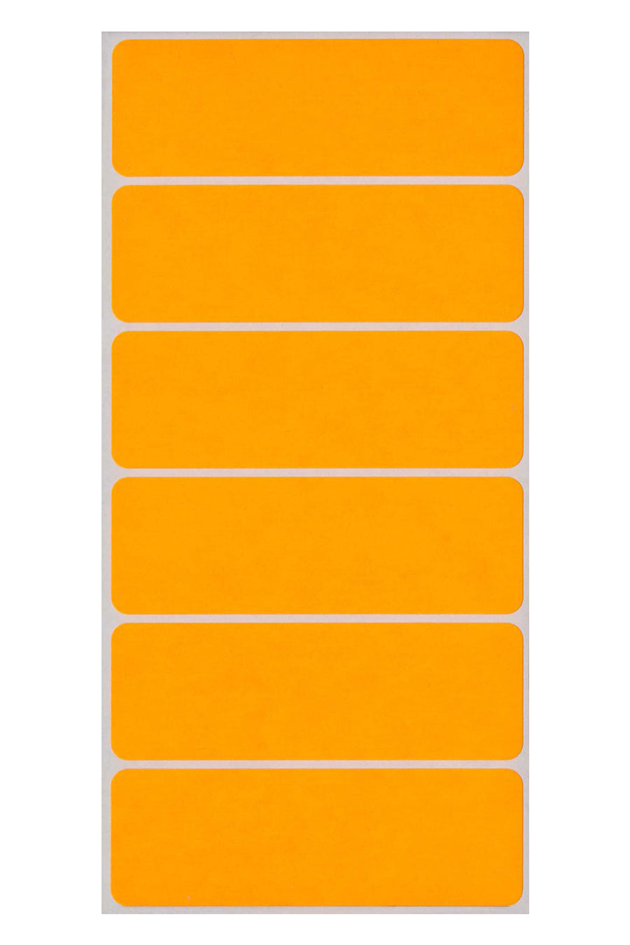 1" x 3" Color Coding Labels, Orange Neon, 200/Bx