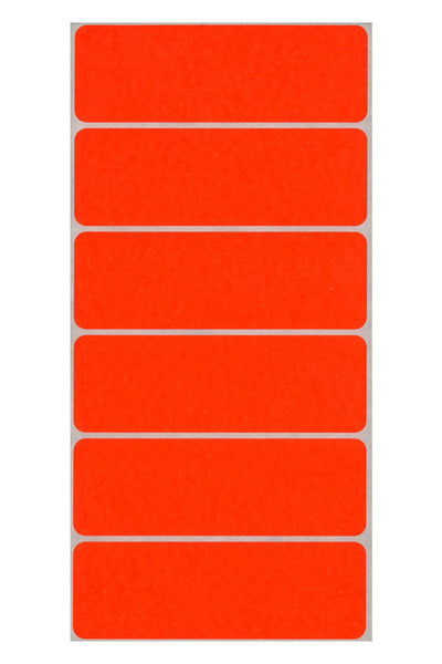 1" x 3" Color Coding Labels, Red Neon, 200/Bx