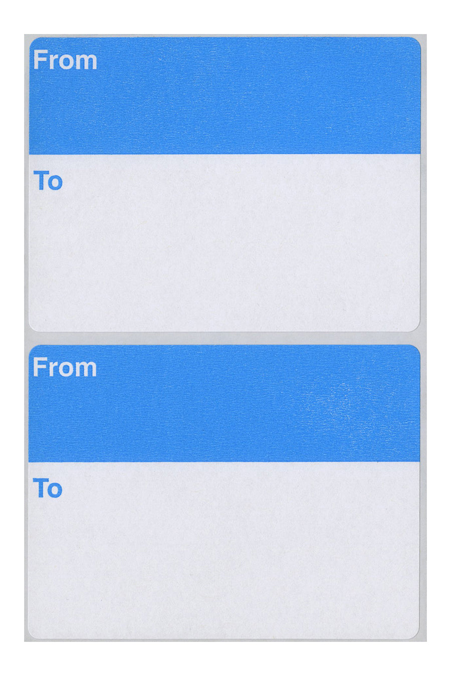 From/To Mailing Labels, 3" x 4", Blue & White, 60/Bx