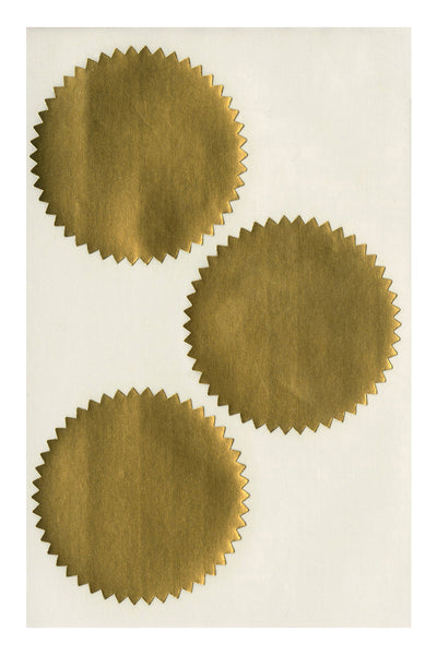 Notarial Gold Seals, 2-1/4" Dia., 32/Bx