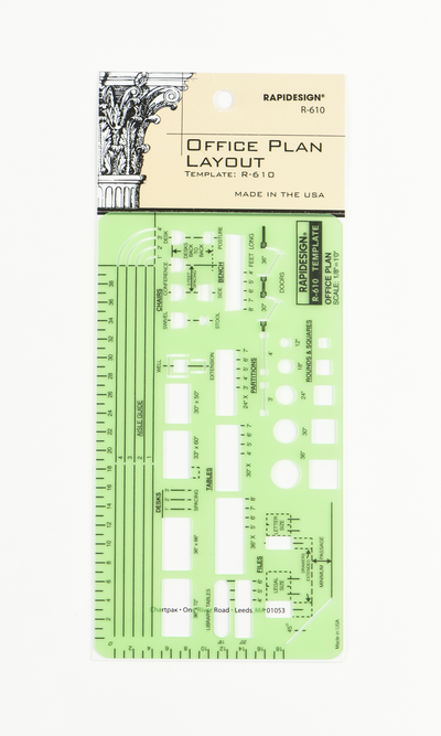 Office Plan Template, 1/8" Scale
