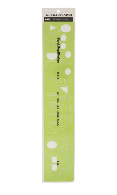 Gothic Vertical Lettering Guide, 1" Size